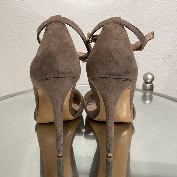 Julianne Hough | Sole Society Heels | tan/dark grey | size 5.5 - Picture 4 of 8